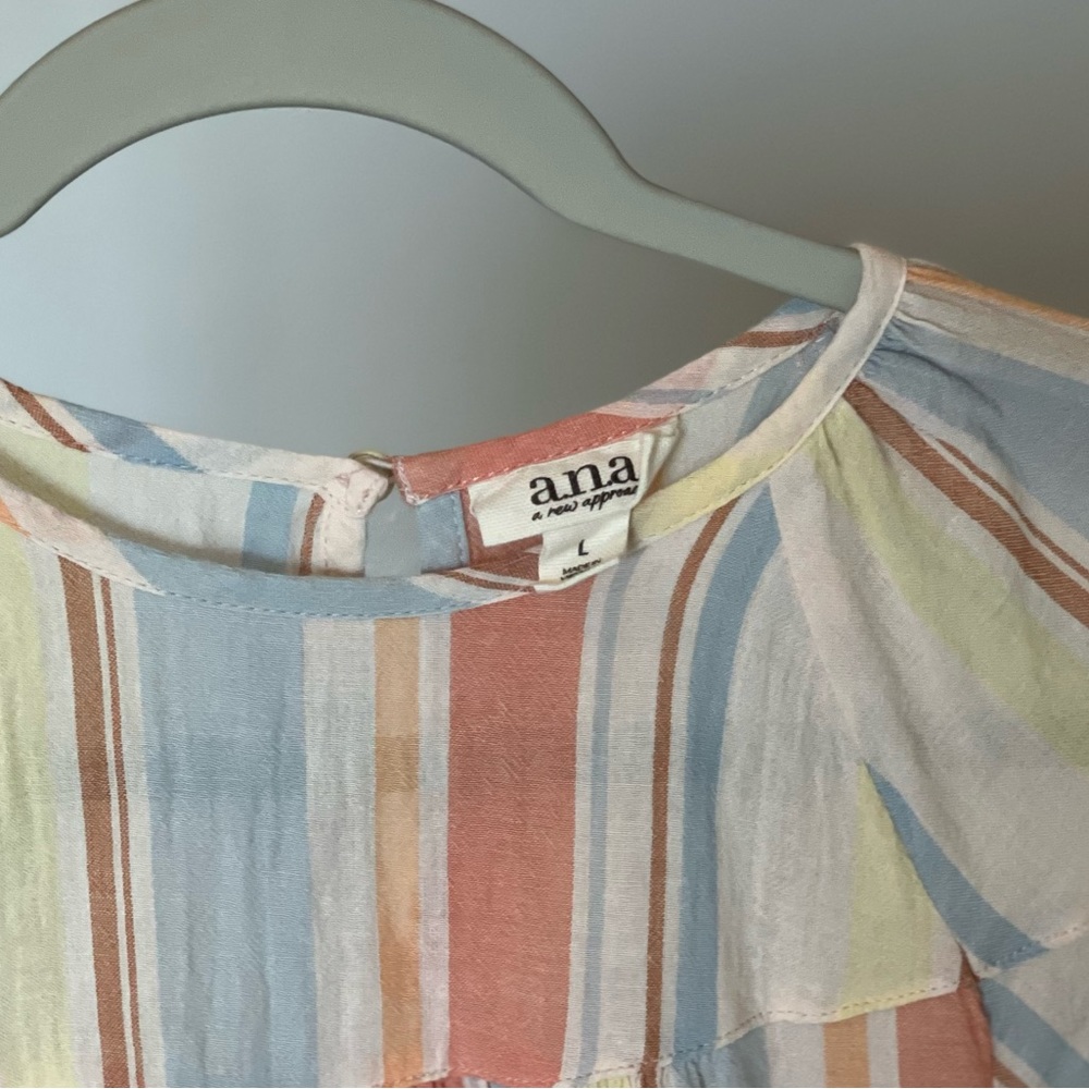 Flowy, multicolored blouse - Picture 3 of 4